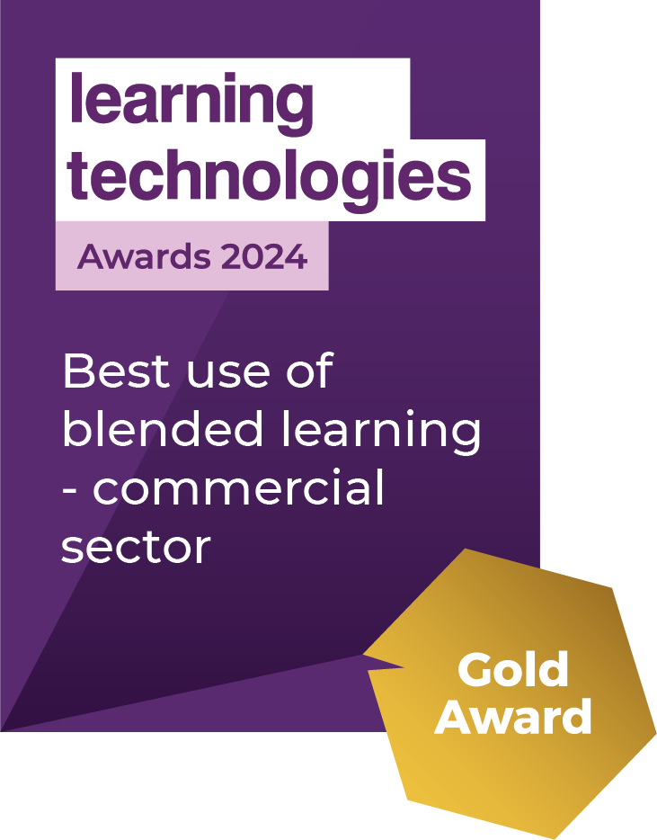 Gold award Best use of blended learning 2024